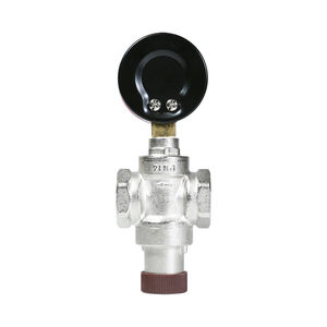 Никелированный Регулируемый латунный редукционный клапан с манометром - Product Image 5