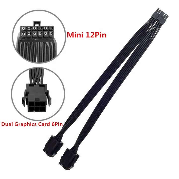 Cable De Alimentación Para Tarjeta Gráfica De Mac Pro - Conector Mini 6 Pines A 6 Pines - Longitud 28 Cm