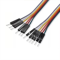 Câble de connexion Dupont 2,54 mm en cuivre, connecteur femelle/mâle, pour breadboard, fil électronique, longueur personnalisée