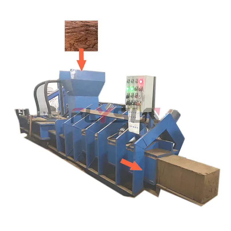 Máquina de fabricación de bloques de cocheat, prensa hidráulica de serrín, equipo de ladrillo