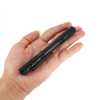 Linterna LED Portátil de Aluminio, Potente Linterna con Clip, Mini Linterna de Bolsillo, 2 Pilas AA