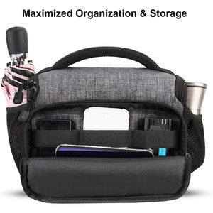 Échantillon gratuit de sacs pour appareil photo, sac de voyage à bandoulière, sacs pour appareil photo en polyester imperméable doublé pour la photographie en plein air - Product Image 3