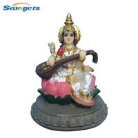 Statue islamique Saraswati, art religieux, résine, déesse, hijab, Offre Spéciale