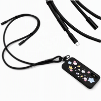 Câble de charge rapide USB C vers USB C 60W, cordon de téléphone réglable à porter en bandoulière, sangle anti-perte pour le cou, logo personnalisé pour cadeau promotionnel