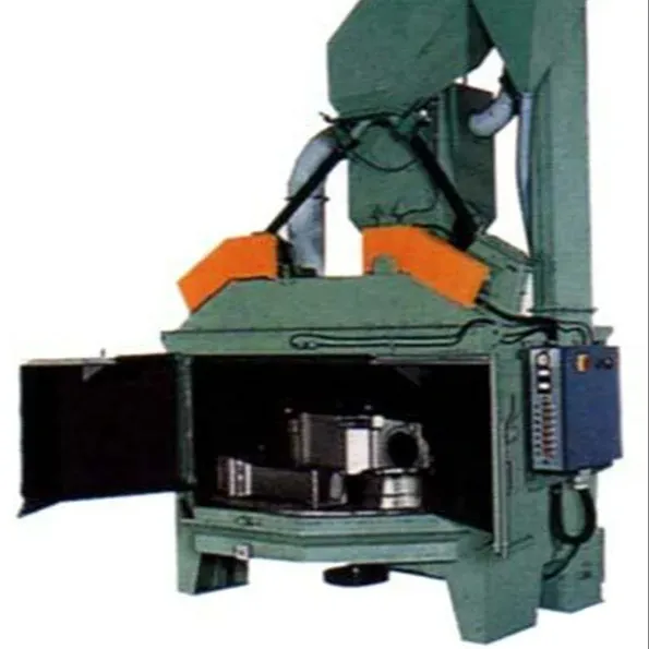 2 Trolley Conveying System Equipment Type Air Sand Blasting Room Bead Blastor Turn Table Wholesale Shot Blast Machine