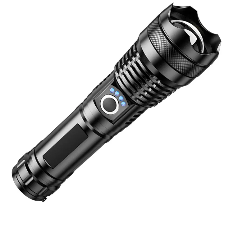 Most Powerful LED Flashlight Torch USB Rechargeable Tactical Flash Light 18650 Waterproof Zoomable Hand Lamp