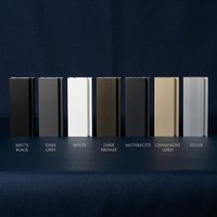 Portes et fenêtres coulissantes modernes en alliage d'aluminium, double vitrage, verre trempé, insonorisées, pour usage extérieur, couleur personnalisée, marque de premier plan