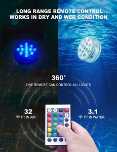 IP68 RGB LED Fish <strong>Bathing</strong> Landscape Fountain Pond Vase <strong>Light</strong> for Swimming Pool 3 AAA Battery ABS Material Pool <strong>Lights</strong> - Product Image 5