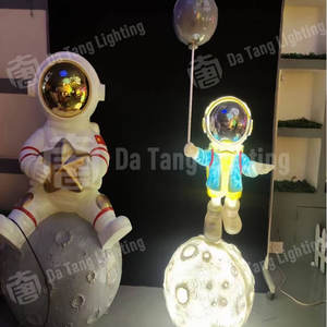 <b>Astronaut</b> Sculpture Decorative <b>Light</b> Ip65 Outdoor Urban Landscape Motif Lamp For New Year's Day & Ramadan Festival Celebration - Product Image 5