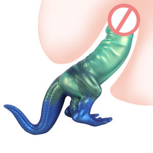 Dinosaurier Dildo Monster Realistischer Dildo mit starkem Saugnapf Silikon Anal Dildos Flexibler Schwanz Sexspielzeug für Frauen - Product Image 2