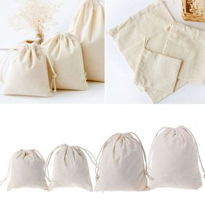 Sac en toile de coton en gros avec cordon de serrage, petit format, personnalisable avec logo, multi-tailles, pour emballage de riz promotionnel - Product Image 6