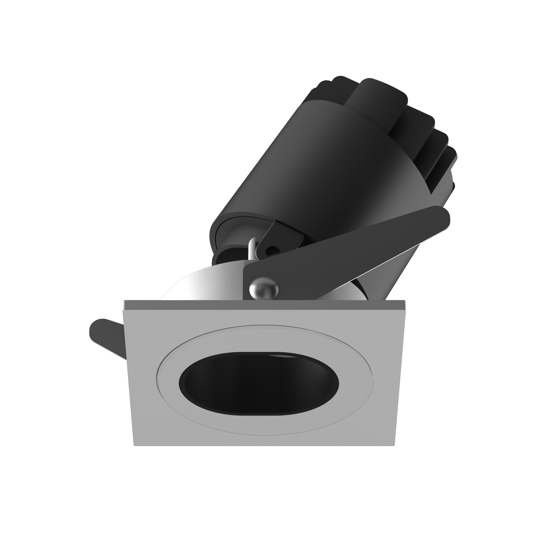 Антибликовый регулируемый cob точечный новый квадратный светодиодный встраиваемый светильник для жилых помещений