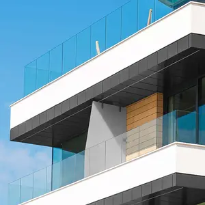Dimensioni personalizzate temperato 10mm vetro di sicurezza laminato ringhiera del balcone recinzione ringhiera in vetro balcone Design moderno recinzione in vetro