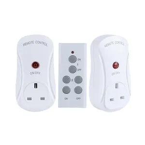 Smart Home Wall Outlet UK Plug Style RF Remote Control Power Socket
