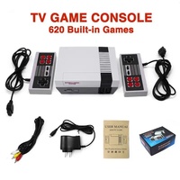 Console de Jeu TV Mini Filaire pour le Commerce International, Jeux Rétro 8 Bits, Classique Européen et Américain, Rouge et Blanc, 620 Jeux Intégrés