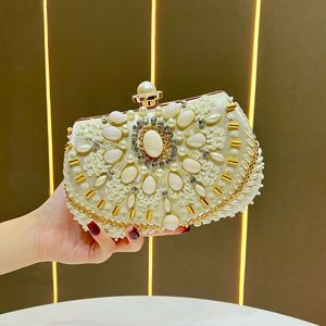 Sacs de soirée en strass pour femmes, pochettes de luxe, sacs fourre-tout pour femmes, sacs à bandoulière pour mariage et fête, vente en gros - Product Image 3