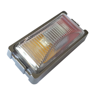 Feux latéraux LED rouges ambre clairs de 2,5 pouces pour ambulance, voiture de remorquage, feux latéraux LED pour camion, remorque, feux de remorque fins, 12v 24v