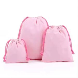 Bolsas de Compras al por Mayor de Lona Reutilizables con Cordón de Algodón para Cocina, Frutas y Verduras, con Patrón de Letras - Product Image 5