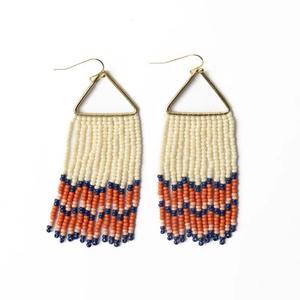 ต่างหูห้อยลูกปัดดีไซน์สุดอินเทรนด์สุดหรูสำหรับผู้หญิงทำด้วยมือแฟชั่นสไตล์กระดุมอินเดีย - Product Image 2