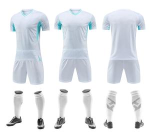 Jersey Sepak Bola Unisex Sablon Logo Nama, Setelan Vintage, Tracksuit Sublimasi, Bahan Bernapas 100% Poliester, Kaos & Celana Pendek Polos Musim Panas - Product Image 3