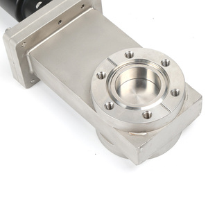 ประตูสุญญากาศแบบหน้าแปลน Ultra High Vacuum Gate SS304 SS316L พร้อมแผ่นกั้น ConFlat สำหรับระบบสุญญากาศ UHV ทำจากสแตนเลส CF/KF แบบแมนนวล VX - Product Image 1