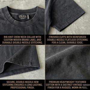 Camisetas al por mayor de nuevo estilo vintage, 100% algodón, lavadas, a bajo precio, con logo personalizado, estampado gráfico, estilo urbano, corte holgado, para hombre. - Product Image 2