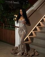 LM J643 Nouvelle Mode Élégante Robe de Bal Longue Sexy Robe Bodycon Sans Manches sans Épaules Robe de Soirée pour Femmes
