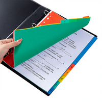 Feuilles de séparation en plastique A4 à 11 trous, séparateurs de classeur colorés, fabricant
