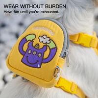 Harnais respirant pour animaux de compagnie, anti-évasion, avec sac à dos amovible, gilet léger pour chien pour la promenade et l'entraînement en extérieur
