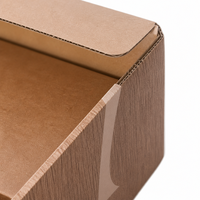 Boîte d'expédition en carton kraft à grain de bois personnalisé, boîte cadeau avec insert sur mesure, boîte d'expédition à rabat supérieur, vente en gros, directement de l'usine, OEM