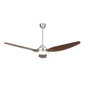Ventilador de Techo de Madera con 3 Aspas y Luz LED, Reversible, con Velocidad Ajustable, para Interiores de Casa, Apartamento, Iluminación Interior - Product Image 4