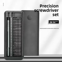 Kit de tournevis de précision 27-en-1 avec embouts en acier S2 pour la réparation de téléphones, ordinateurs, lunettes, ordinateurs portables et appareils électroniques
