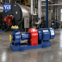 Pompe à huile thermique refroidie par air RY20 20 125, 1,5 m³/h, 22 m, 0,75 kW, pompe de transfert d'huile chaude avec moteur, prête à l'installation