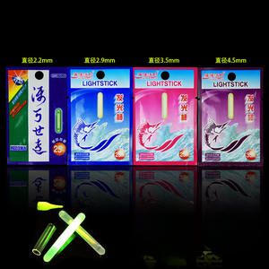 Bâtons lumineux de pêche verts de longue durée avec manchon et bouchons glissent sur la ligne pour le flotteur sous-marin de Bell Bobber - Product Image 2