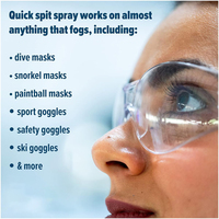 Nettoyant anti-buée WBG pour lunettes de natation, masque de plongée, lentilles, miroirs - Prévention de la buée sur toutes les surfaces