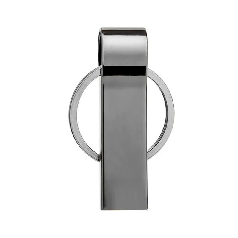 Clé USB 2.0 en métal Clé USB personnalisée Porte-clés 8 Go 4 Go 2 Go 1 Go Clé USB avec logo