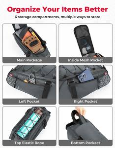 Sac de Selle de Vélo à la Mode avec Fermeture Éclair, Étanche et Antivol, Sac de Voyage pour Vélo, Échantillon Gratuit - Product Image 2