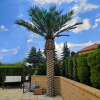 Arbres artificiels anti-UV de grande taille, palmiers géants, cocotiers, décoration extérieure pour l'aménagement paysager, directement de l'usine