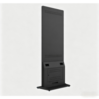Pantalla Táctil Interactiva LCD de 75'', 43'' y 55 Pulgadas para Interiores, Tótem de Información con Animación para Aeropuertos, Señalización Digital