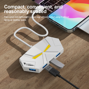 Estación de acoplamiento USB 3,0 de 7 puertos/adaptador divisor USB, transmisión de alta velocidad de 5Gbps, fuente de alimentación PD para ordenador portátil - Product Image 5