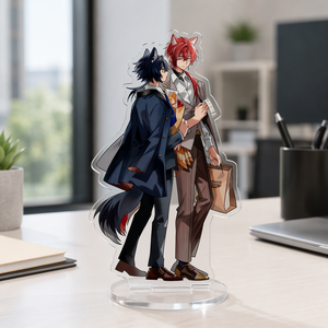 Jeu Arknights Périphérie Jeu de rôle <span class=keywords><strong>Bellone</strong></span> Zhou Double Acrylique Debout Plaque Ornement de Bureau Fan Collection Cadeau Porte-clés - Product Image 3