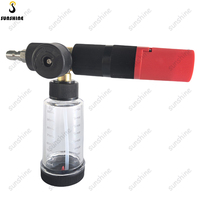 SS Offre Spéciale Canon à mousse de lance à mousse de nettoyage à haute pression à 2 modèles avec prise rapide de 1/4 "bouteille claire pour le lavage de voiture