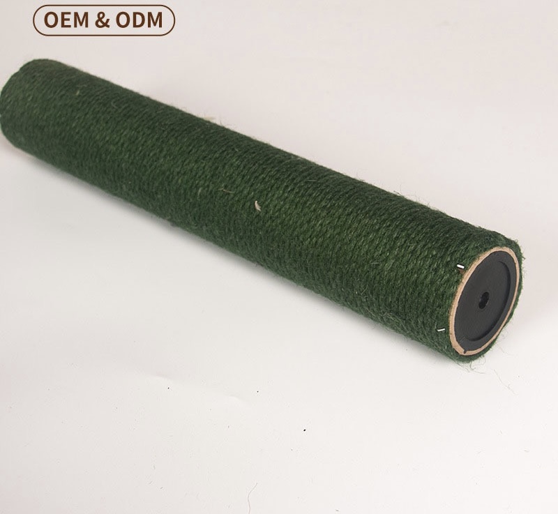 Pilier de jute vert foncé
