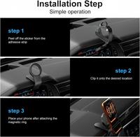 Support magnétique universel pour téléphone de voiture, double usage voiture/bureau, antidérapant, mains libres, cadeau pour conducteurs