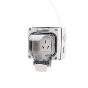 Good Price Good Quality One Gang Wall Switch One Position Eu Type Ip66 Waterproof Socket