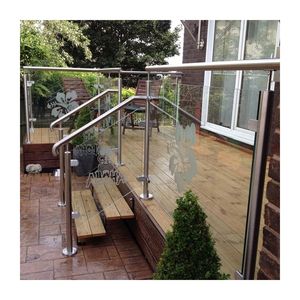 Ringhiera in Vetro e Acciaio <span class=keywords><strong>Inox</strong></span> per Balcone e Terrazza da Esterno - Product Image 4