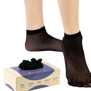 Miệng duy nhất thoáng khí một thời gian cố gắng trên khởi động vớ trong suốt dùng một lần chân vớ cho phụ nữ - Product Image 2