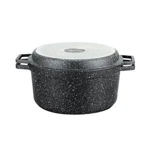 高品质厨房炊具铝压铸烤箱花岗岩涂层不粘炊具