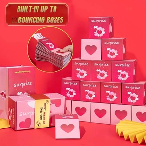 Caja Misteriosa de Cartón Plegable con Diseño de Corazón Rosa, Caja de Regalo Sorpresa con Dinero en Efectivo para Cumpleaños - Product Image 2
