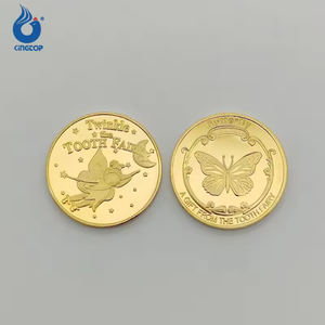 Coulée de pièces commémoratives plaquées or de fée <span class=keywords><strong>des</strong></span> dents pour enfants personnalisés pour cadeau de changement de dent parfait médailles couronne pièce de trésor - Product Image 5